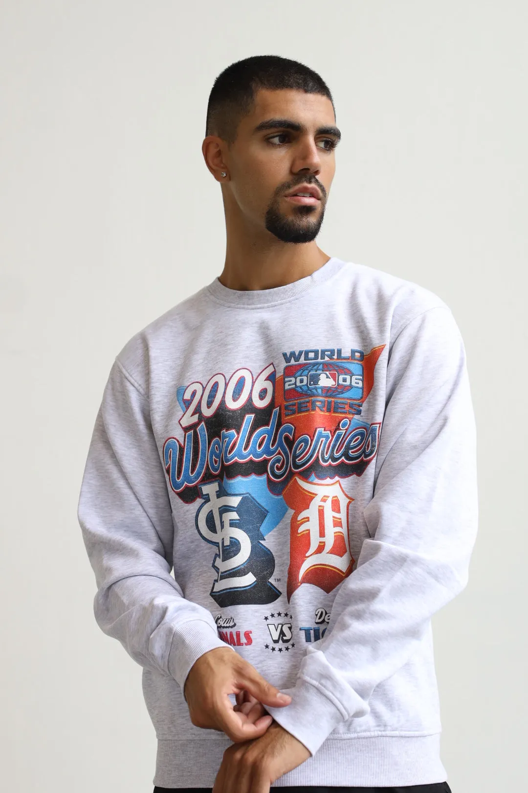 2006 World Series: Detroit Tigers Vs. St. Louis Cardinals Crewneck - Ash sold by Peace-Collective product image thumbnail 3