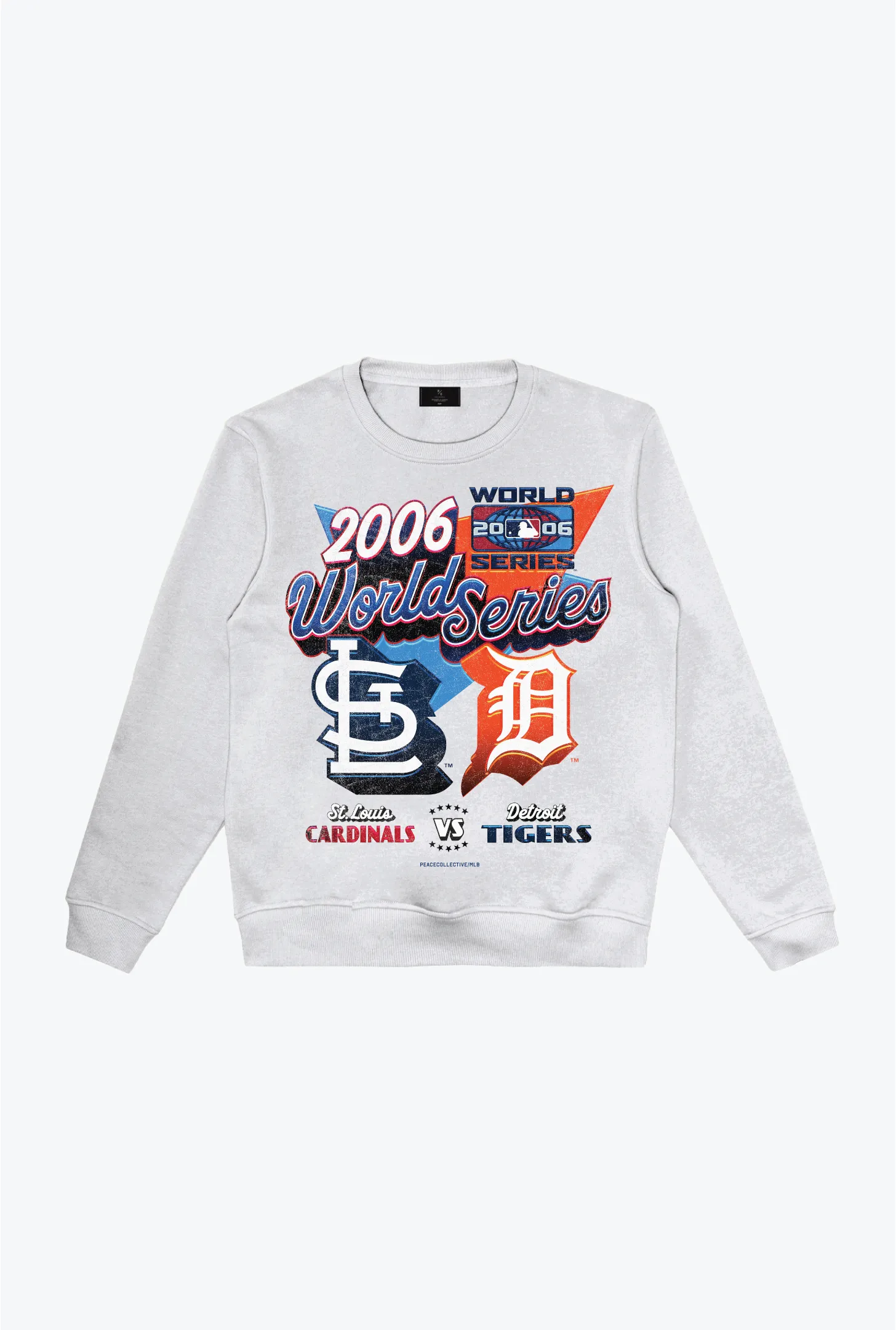 2006 World Series: Detroit Tigers Vs. St. Louis Cardinals Crewneck - Ash sold by Peace-Collective