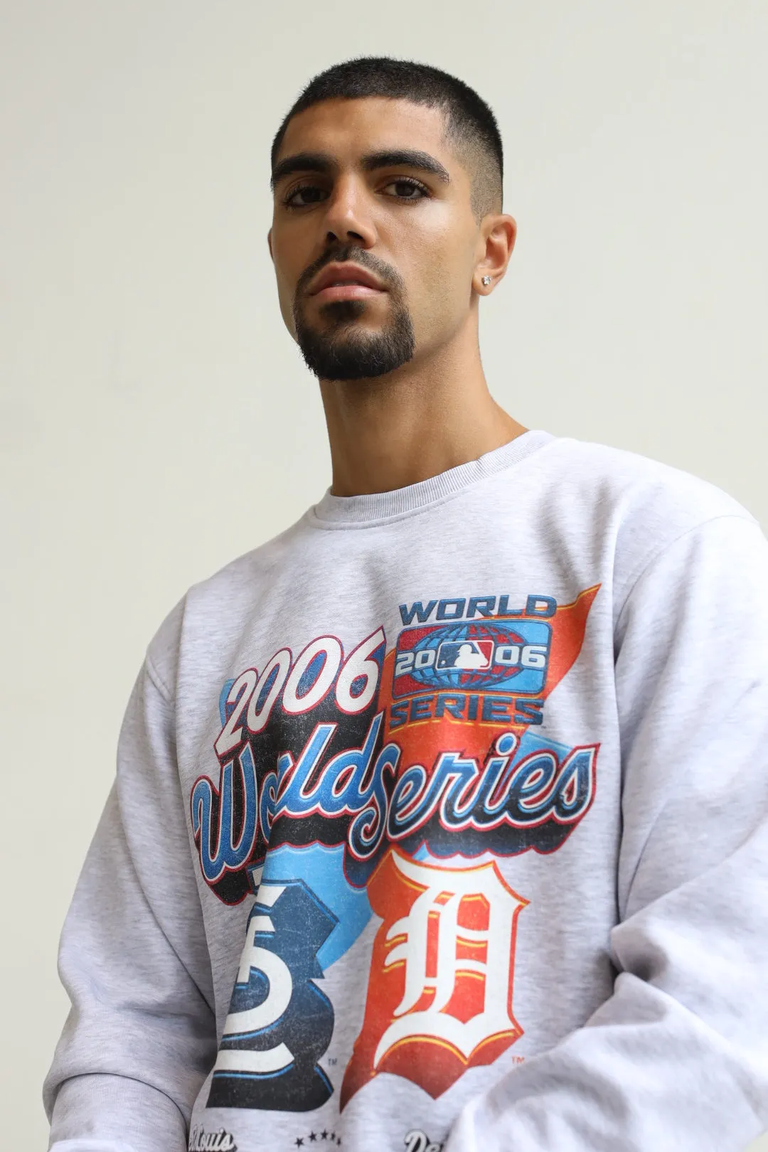 2006 World Series: Detroit Tigers Vs. St. Louis Cardinals Crewneck - Ash sold by Peace-Collective product image thumbnail 2