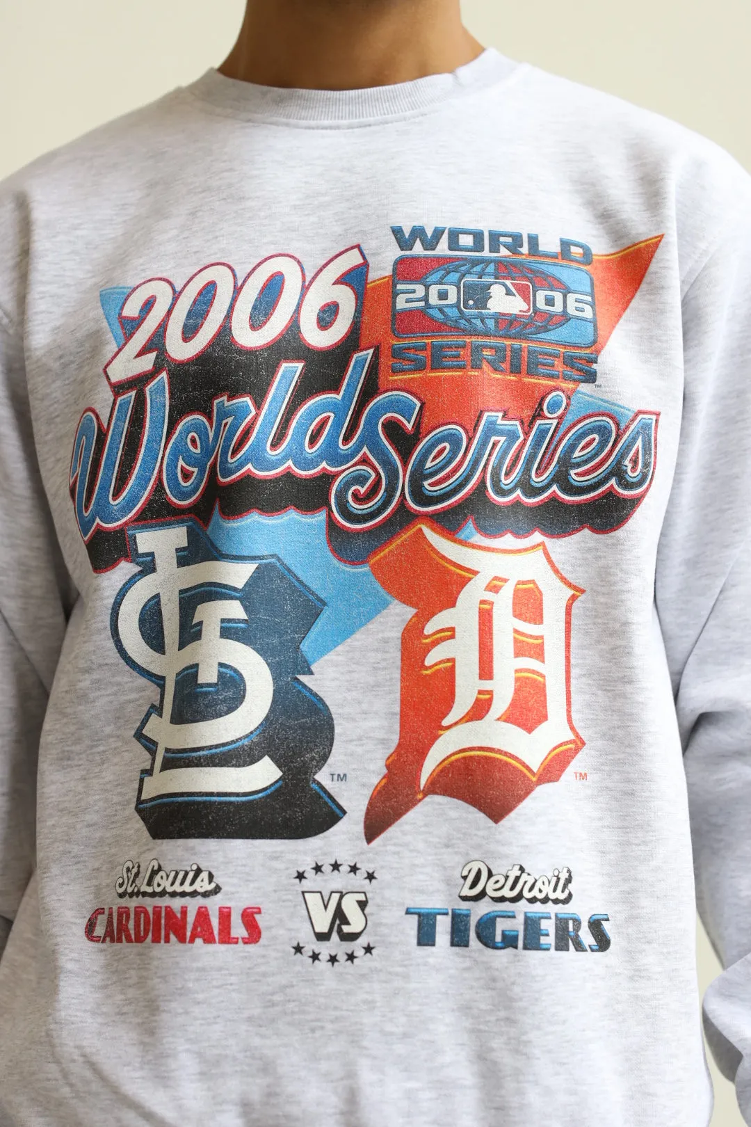 2006 World Series: Detroit Tigers Vs. St. Louis Cardinals Crewneck - Ash sold by Peace-Collective product image thumbnail 4