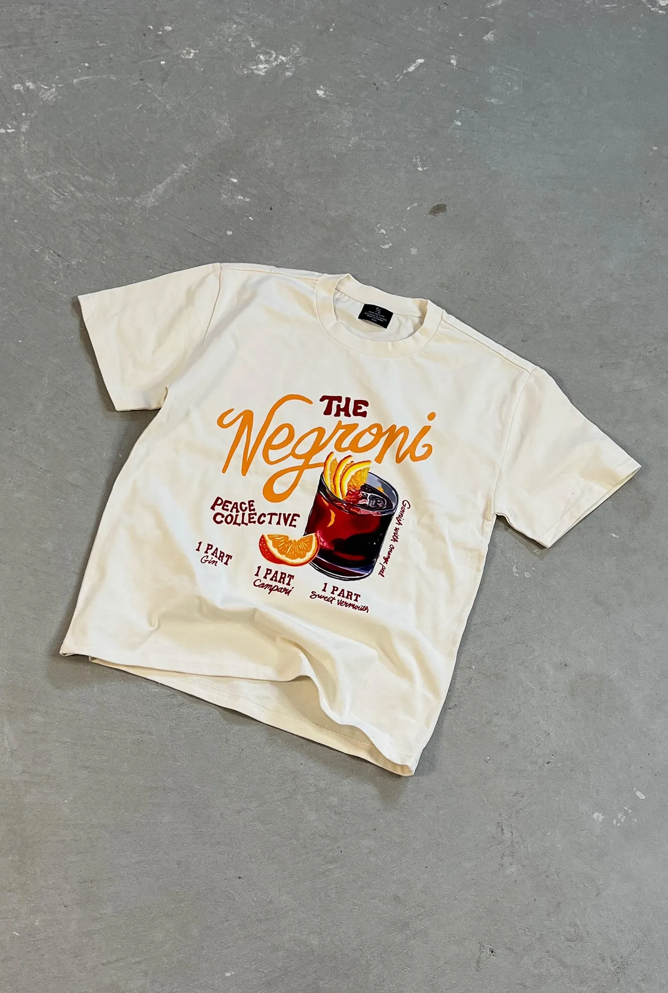 The Negroni Premium T-Shirt - Natural sold by Peace-Collective product image thumbnail 3