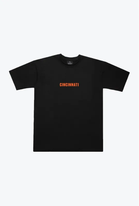 FC Cincinnati Essentials Heavyweight T-Shirt - Black sold by Peace-Collective