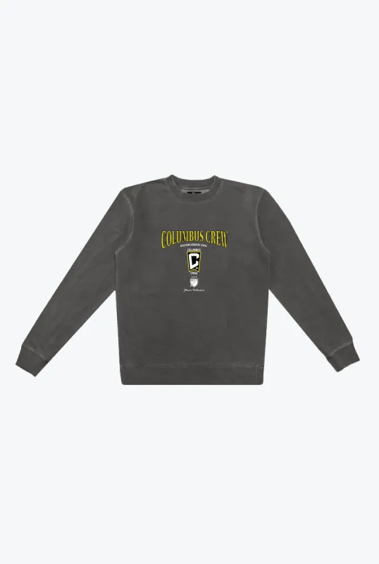 Columbus Crew Pigment Dye Crewneck - Black sold by Peace-Collective