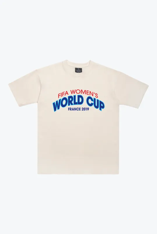 FIFA Women’s World Cup France 2019 Premium T-Shirt - Ivory sold by Peace-Collective