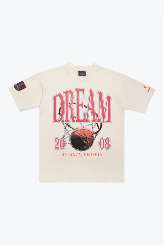 Atlanta Dream Vintage Heavyweight T-Shirt - Ivory sold by Peace-Collective