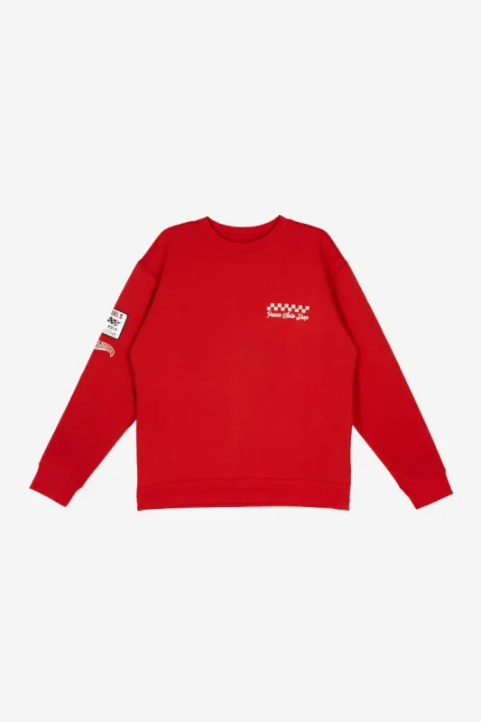 Peace Auto Shop Crewneck - Red sold by Peace-Collective