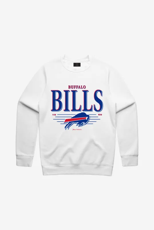 Buffalo Bills Vintage Crewneck - White sold by Peace-Collective