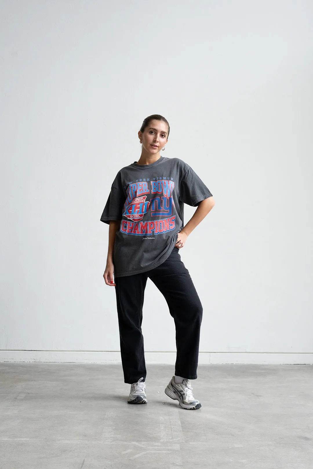 New York Giants Super Bowl XLII Heavyweight T-Shirt - Black sold by Peace-Collective product image thumbnail 4