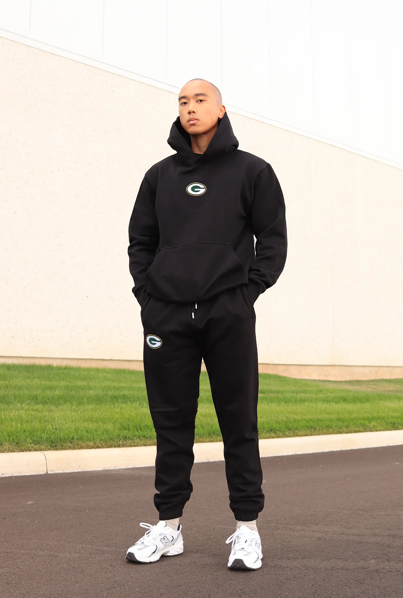 Green Bay Packers Logo Heavyweight Jogger - Black sold by Peace-Collective product image thumbnail 3