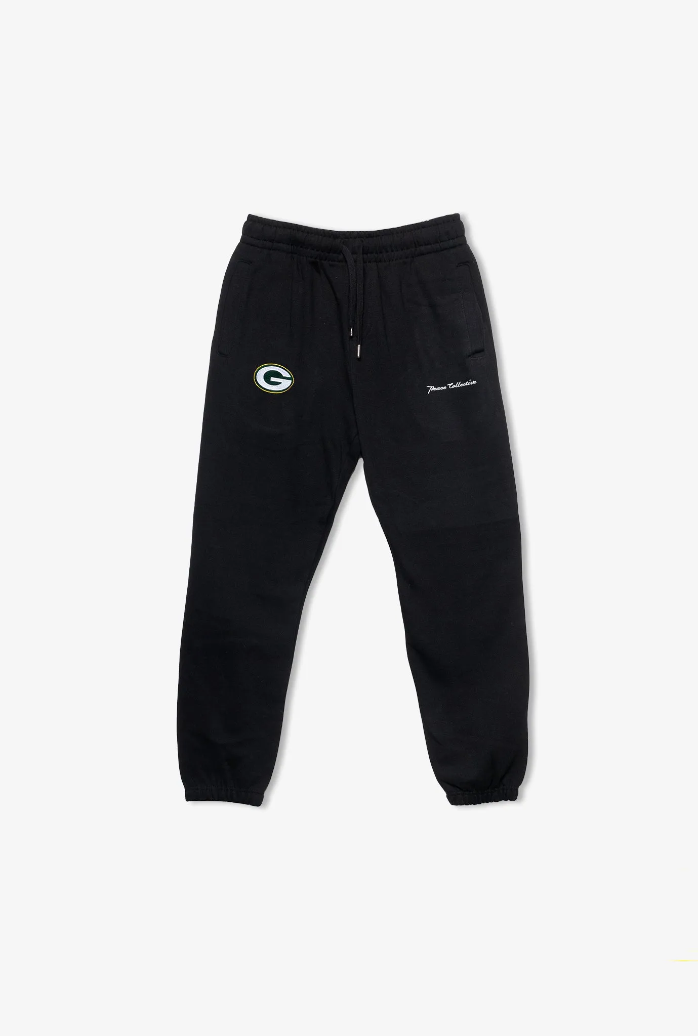 Green Bay Packers Logo Heavyweight Jogger - Black sold by Peace-Collective