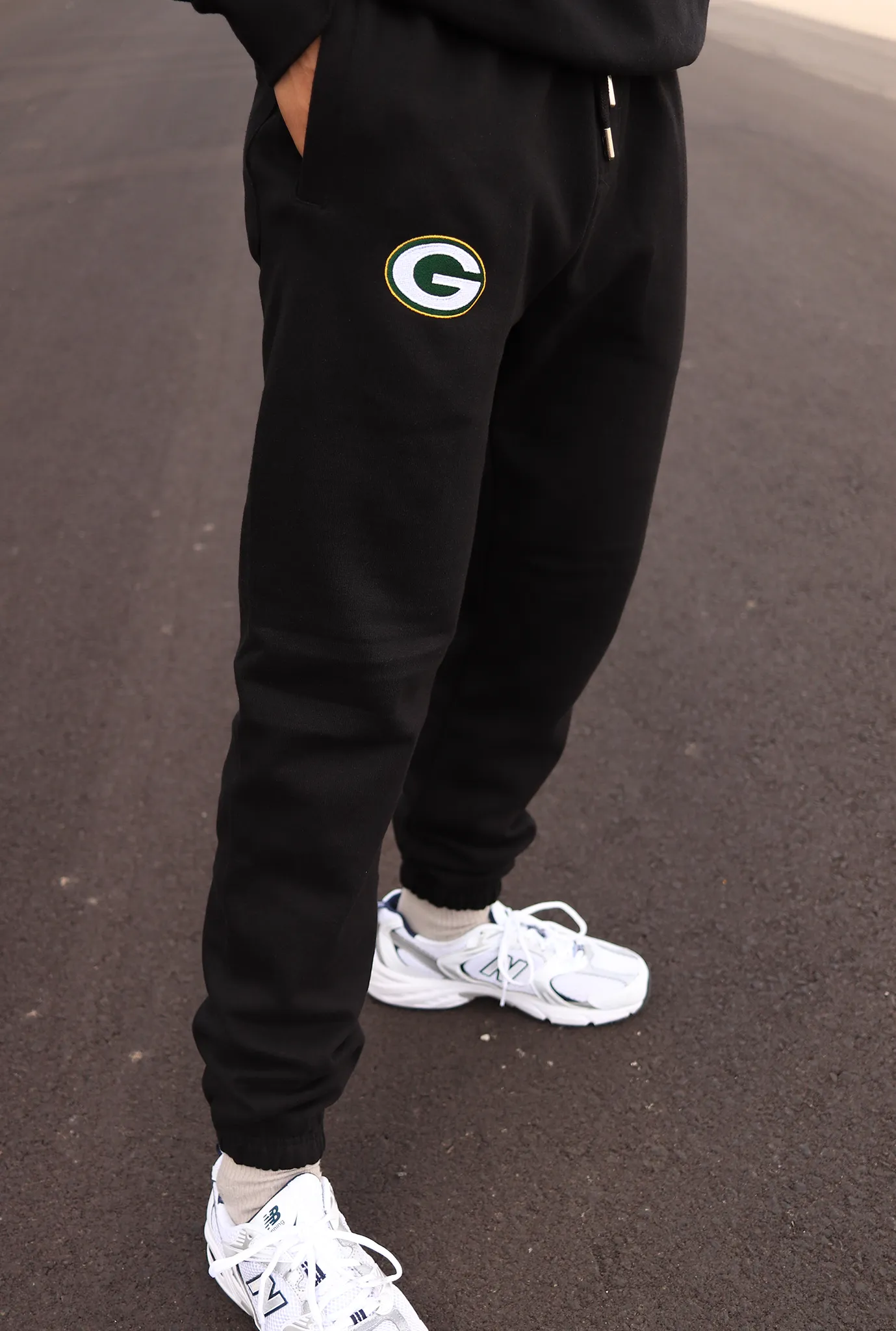 Green Bay Packers Logo Heavyweight Jogger - Black sold by Peace-Collective product image thumbnail 2