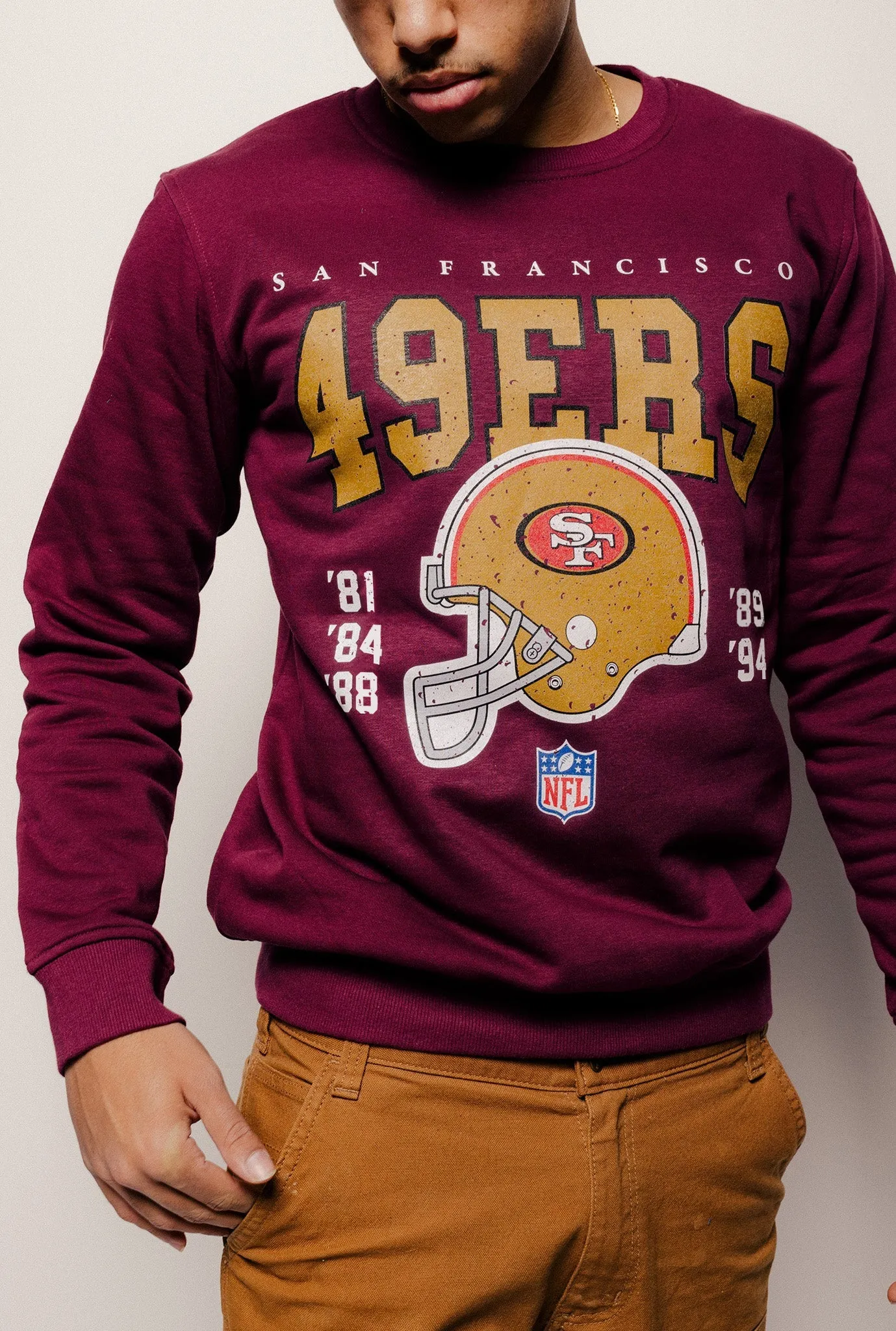 San Francisco 49ers Vintage Crewneck - Maroon sold by Peace-Collective product image thumbnail 3