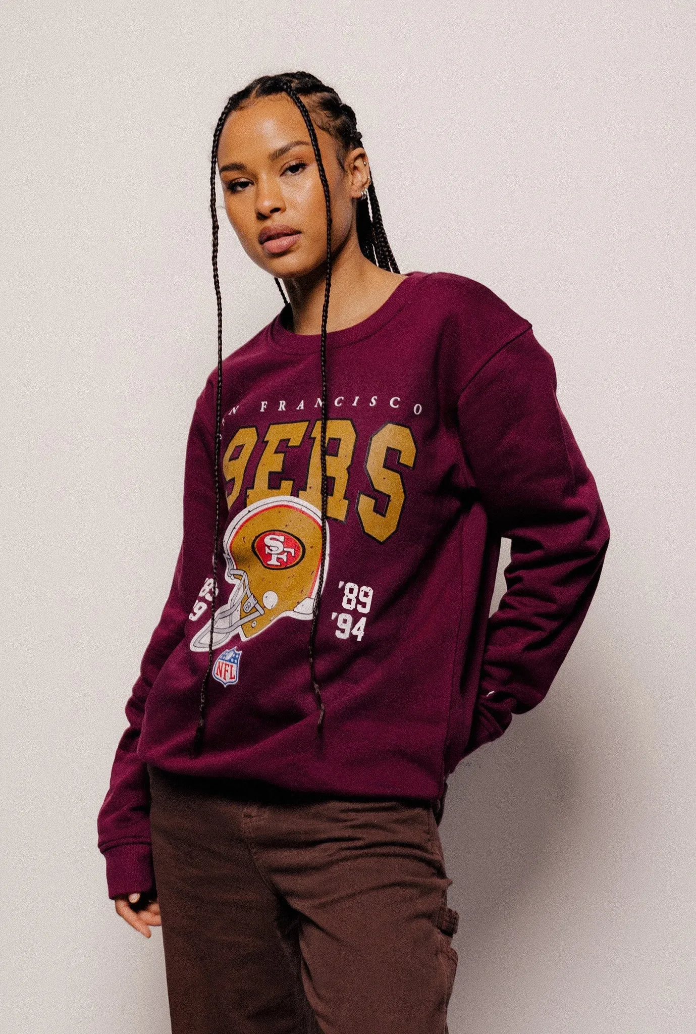 San Francisco 49ers Vintage Crewneck - Maroon sold by Peace-Collective product image thumbnail 4