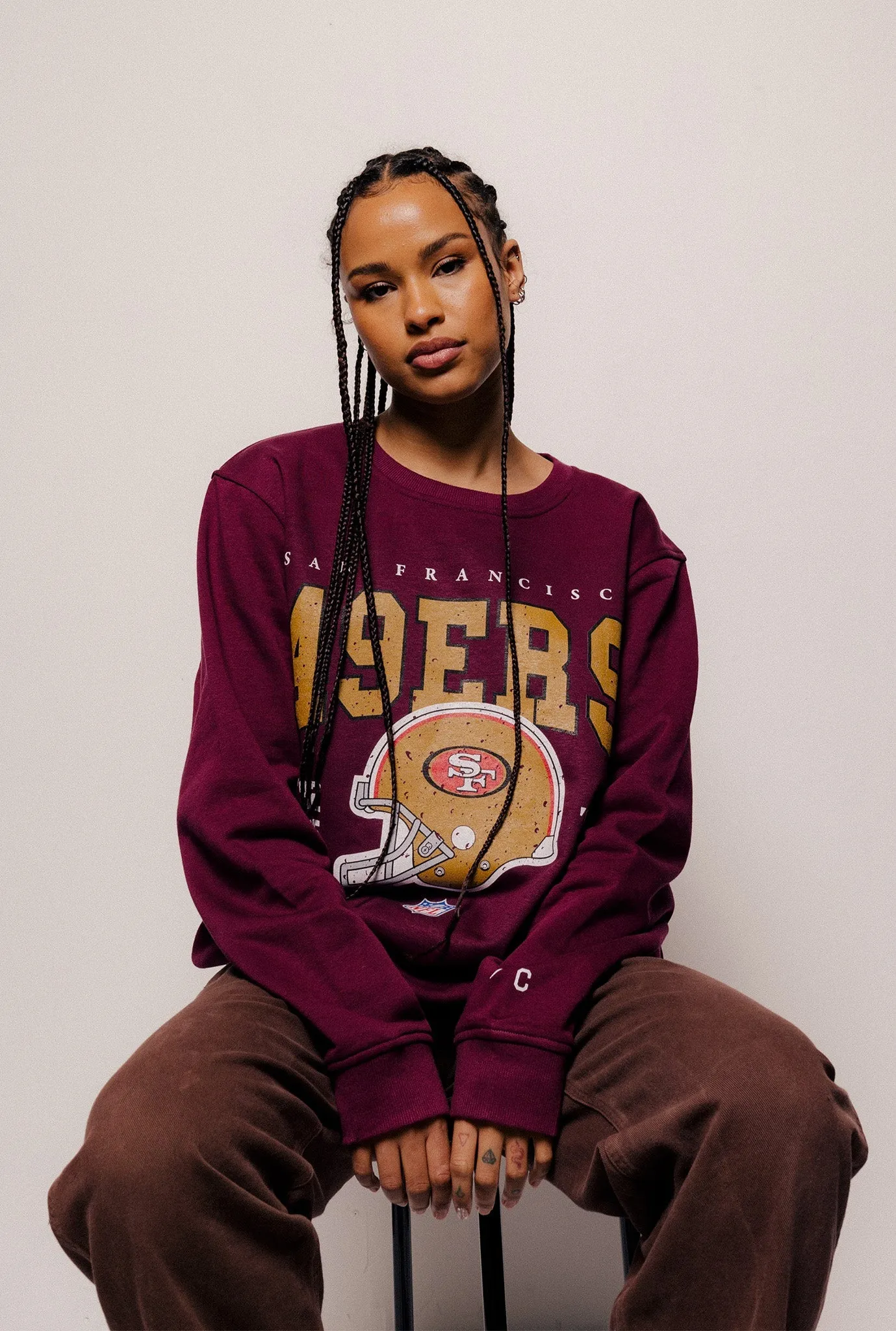 San Francisco 49ers Vintage Crewneck - Maroon sold by Peace-Collective product image thumbnail 5