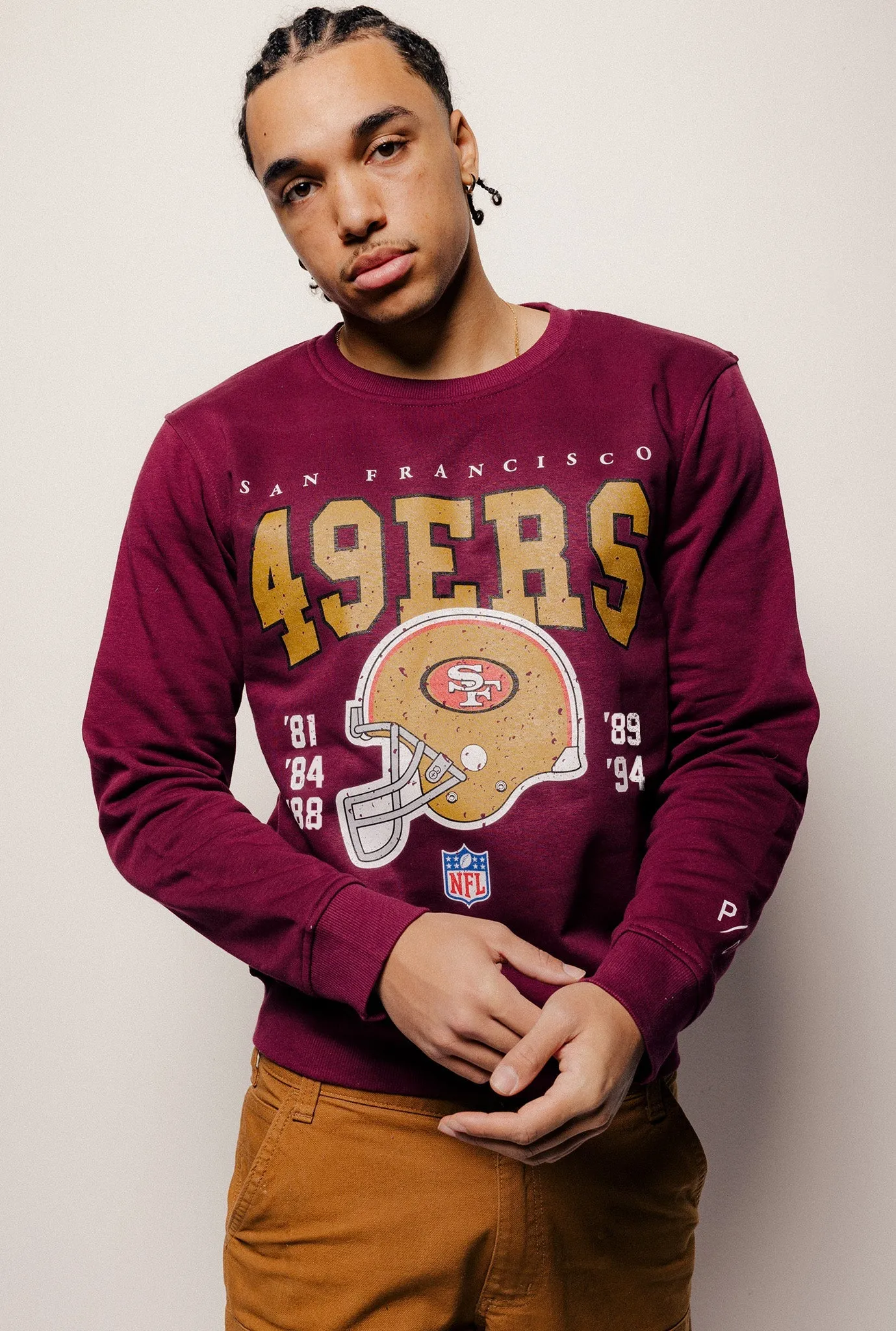 San Francisco 49ers Vintage Crewneck - Maroon sold by Peace-Collective product image thumbnail 2