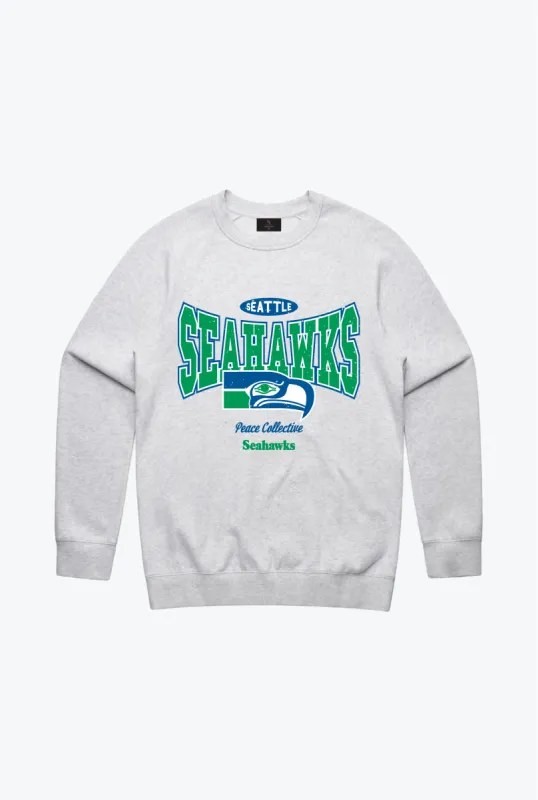Seattle Seahawks Vintage Crewneck - Ash sold by Peace-Collective