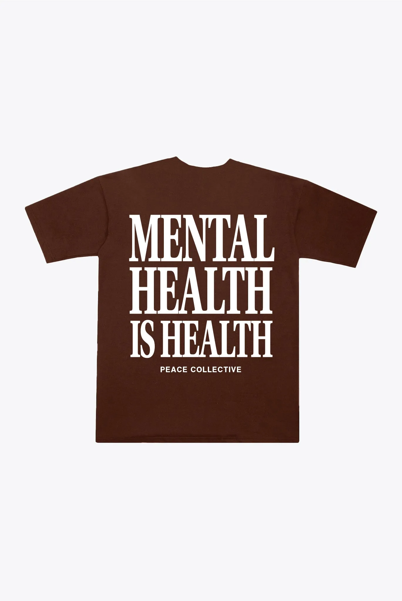 Mental Health is Health Pigment Dye Heavyweight T-Shirt - Brown sold by Peace-Collective product image thumbnail 2