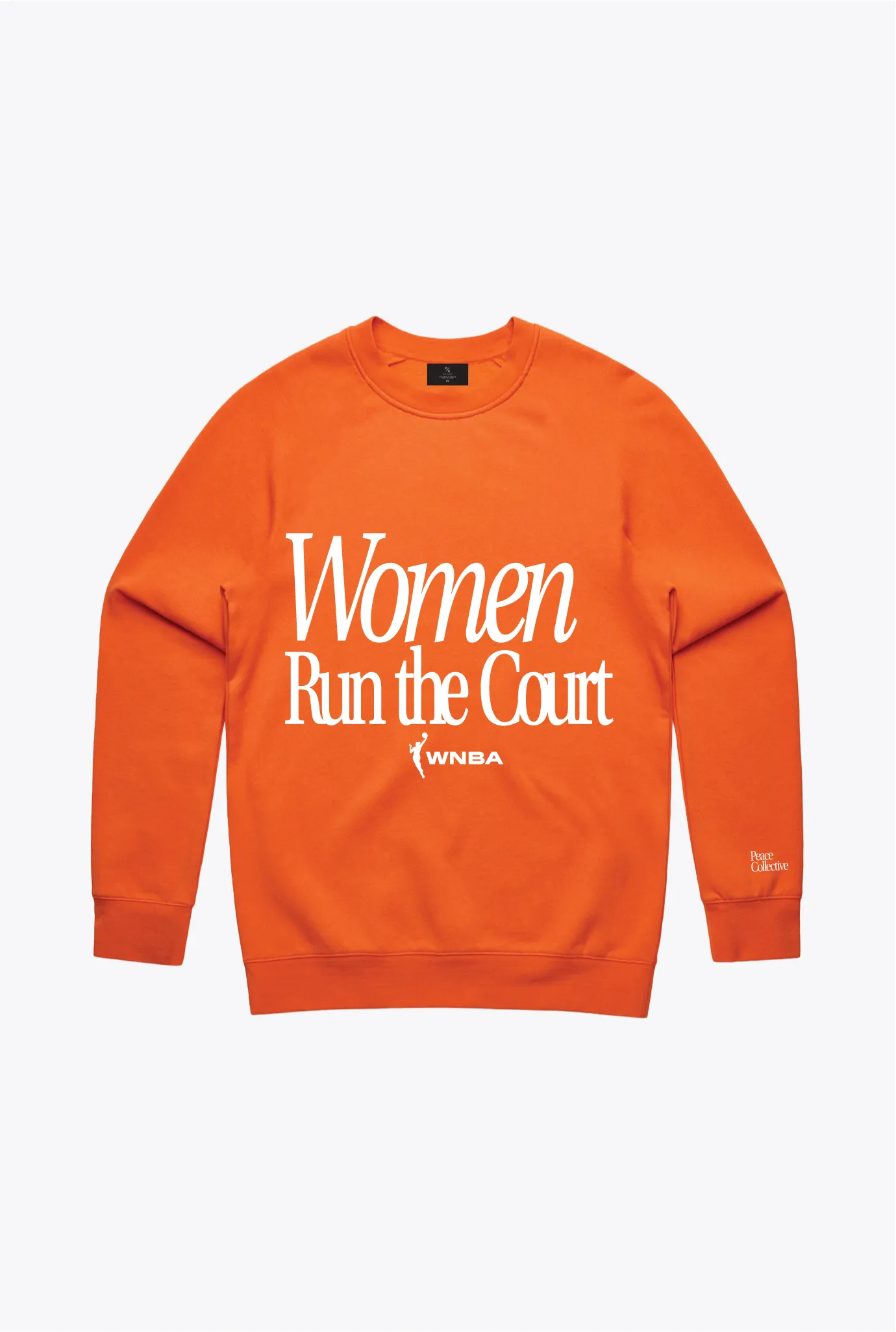 Women Run The Court Crewneck - Orange sold by Peace-Collective