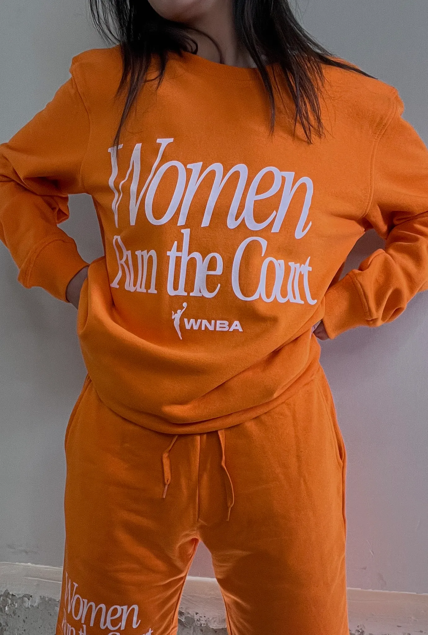 Women Run The Court Crewneck - Orange sold by Peace-Collective product image thumbnail 2