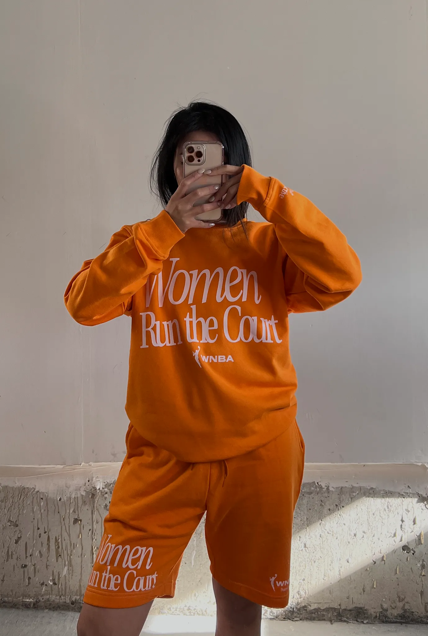 Women Run The Court Crewneck - Orange sold by Peace-Collective product image thumbnail 3