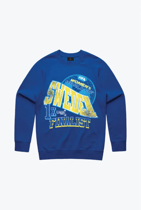 FIFA Historic Women’s World Cup Team Sweden Crewneck - Royal Blue sold by Peace-Collective