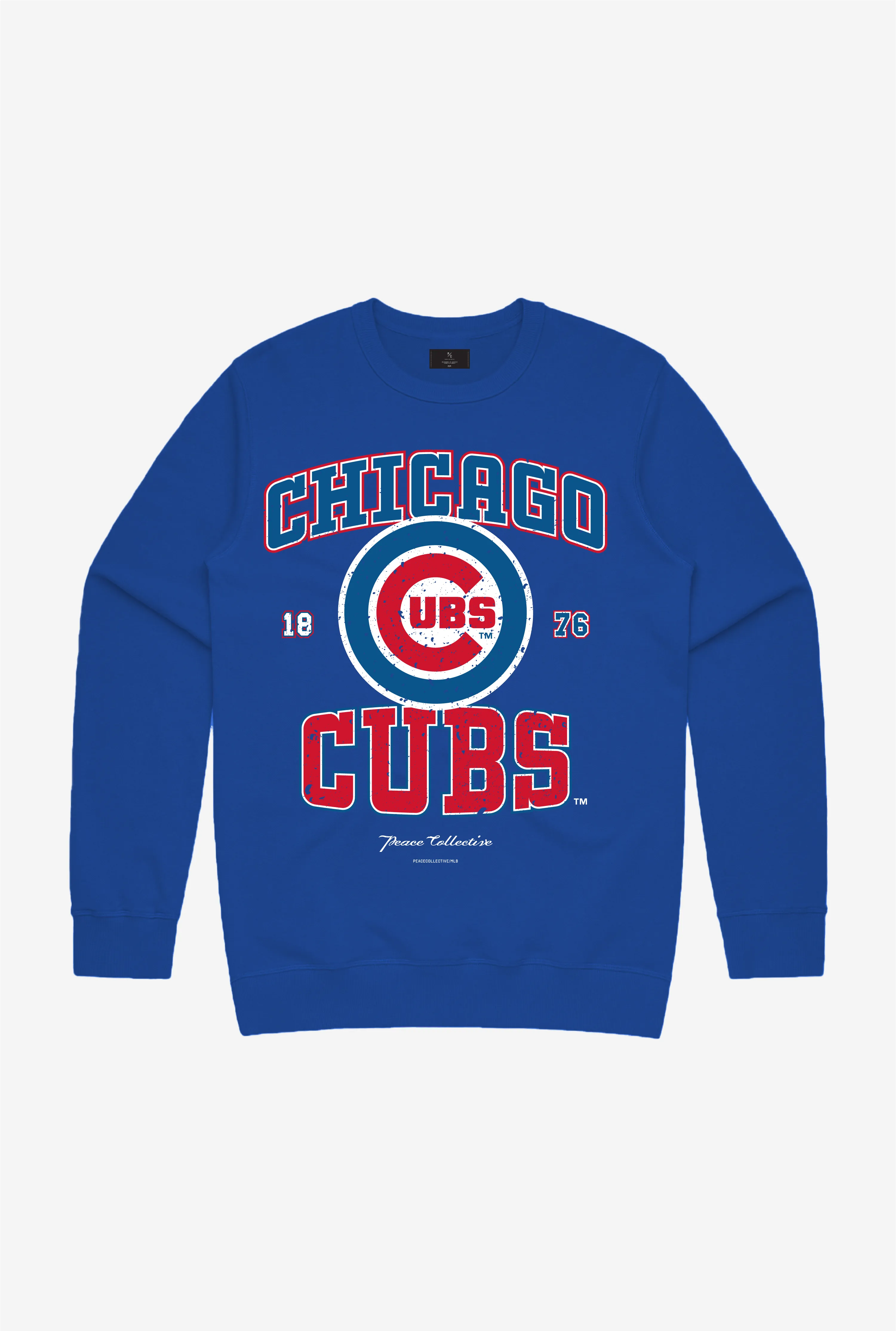 Chicago Cubs Vintage Washed Crewneck - Royal sold by Peace-Collective