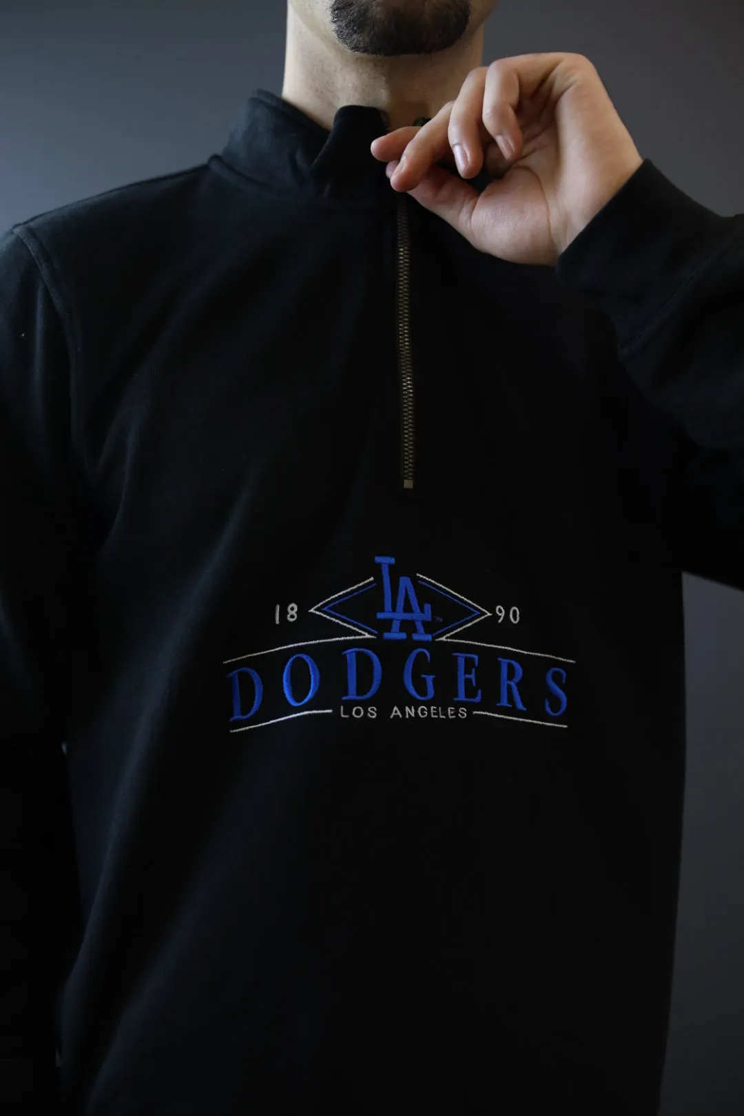 Los Angeles Dodgers Quarter Zip - Black sold by Peace-Collective product image thumbnail 4