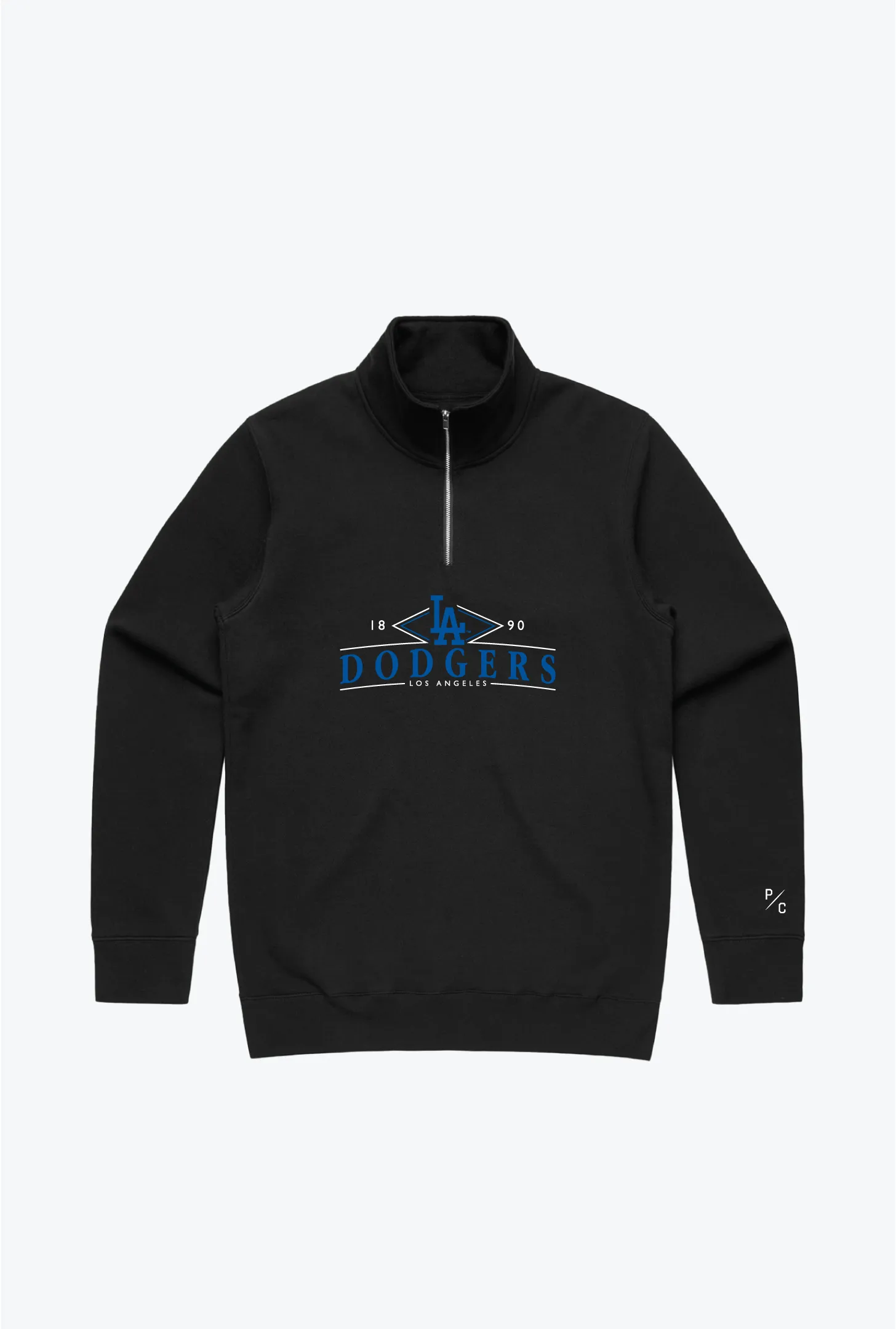 Los Angeles Dodgers Quarter Zip - Black sold by Peace-Collective