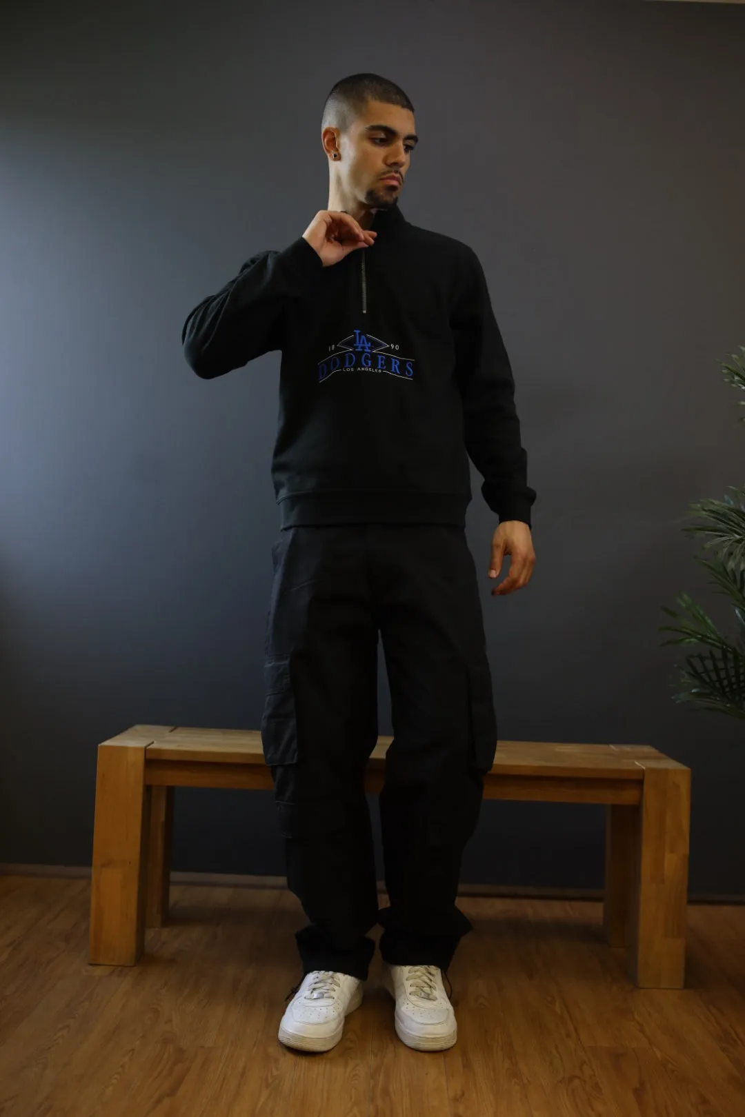 Los Angeles Dodgers Quarter Zip - Black sold by Peace-Collective product image thumbnail 3