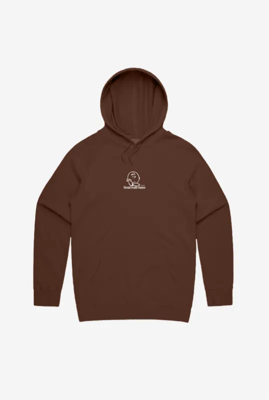 Peanuts Mental Health Matters Hoodie - Espresso sold by Peace-Collective
