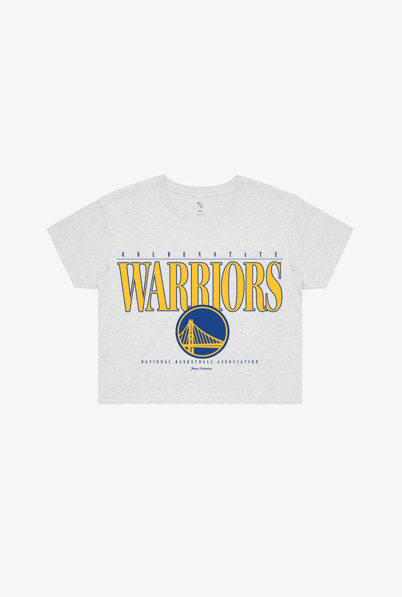 Golden State Warriors Signature Cropped T-Shirt - Ash sold by Peace-Collective