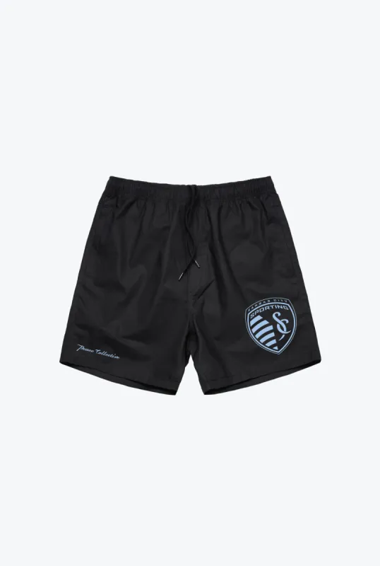 Sporting Kansas City Essentials Board Shorts - Black sold by Peace-Collective