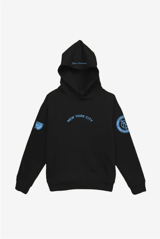 New York City FC Heavyweight Hoodie - Black sold by Peace-Collective