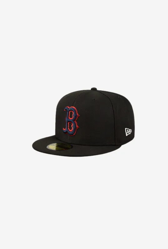 Boston Red Sox Metallic Logo 59FIFTY sold by Peace-Collective
