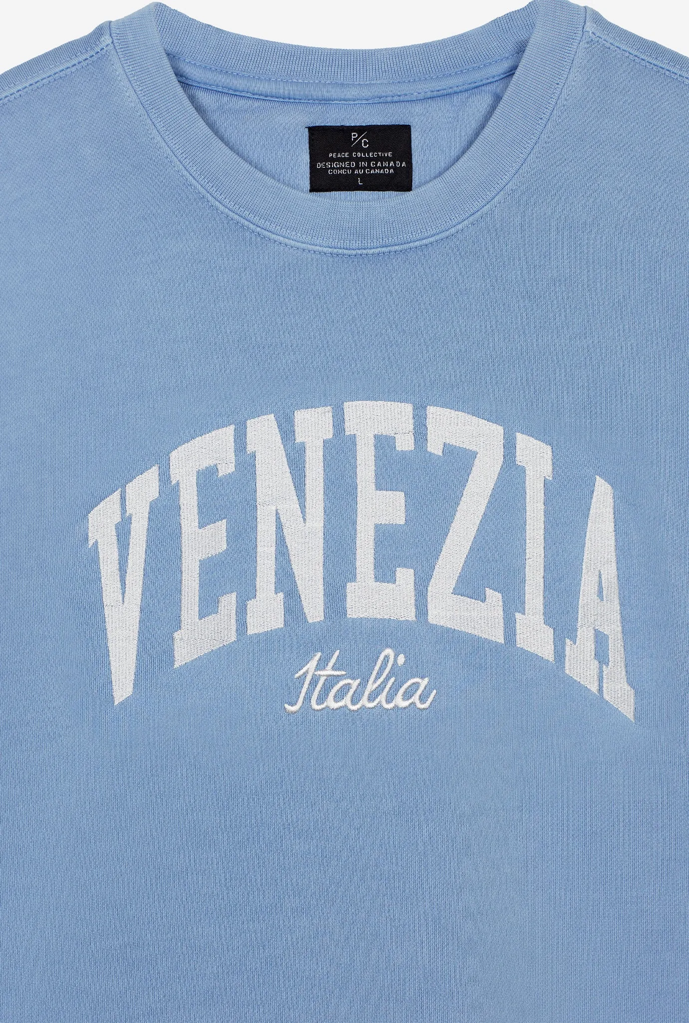 Venice Tourist Pigment Dye Crewneck - Blue sold by Peace-Collective product image thumbnail 2