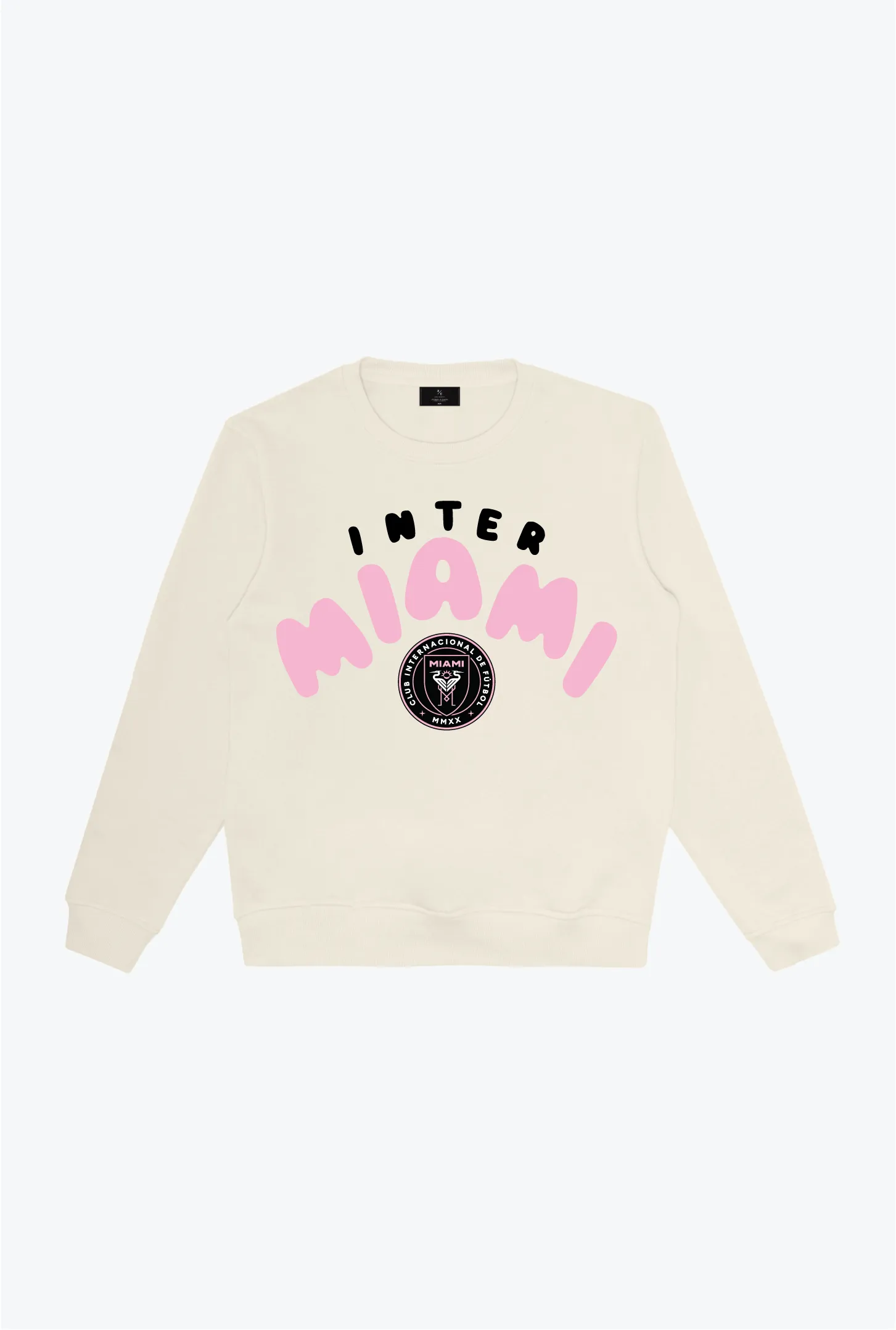 Inter Miami CF Bubble Crewneck - Ivory sold by Peace-Collective