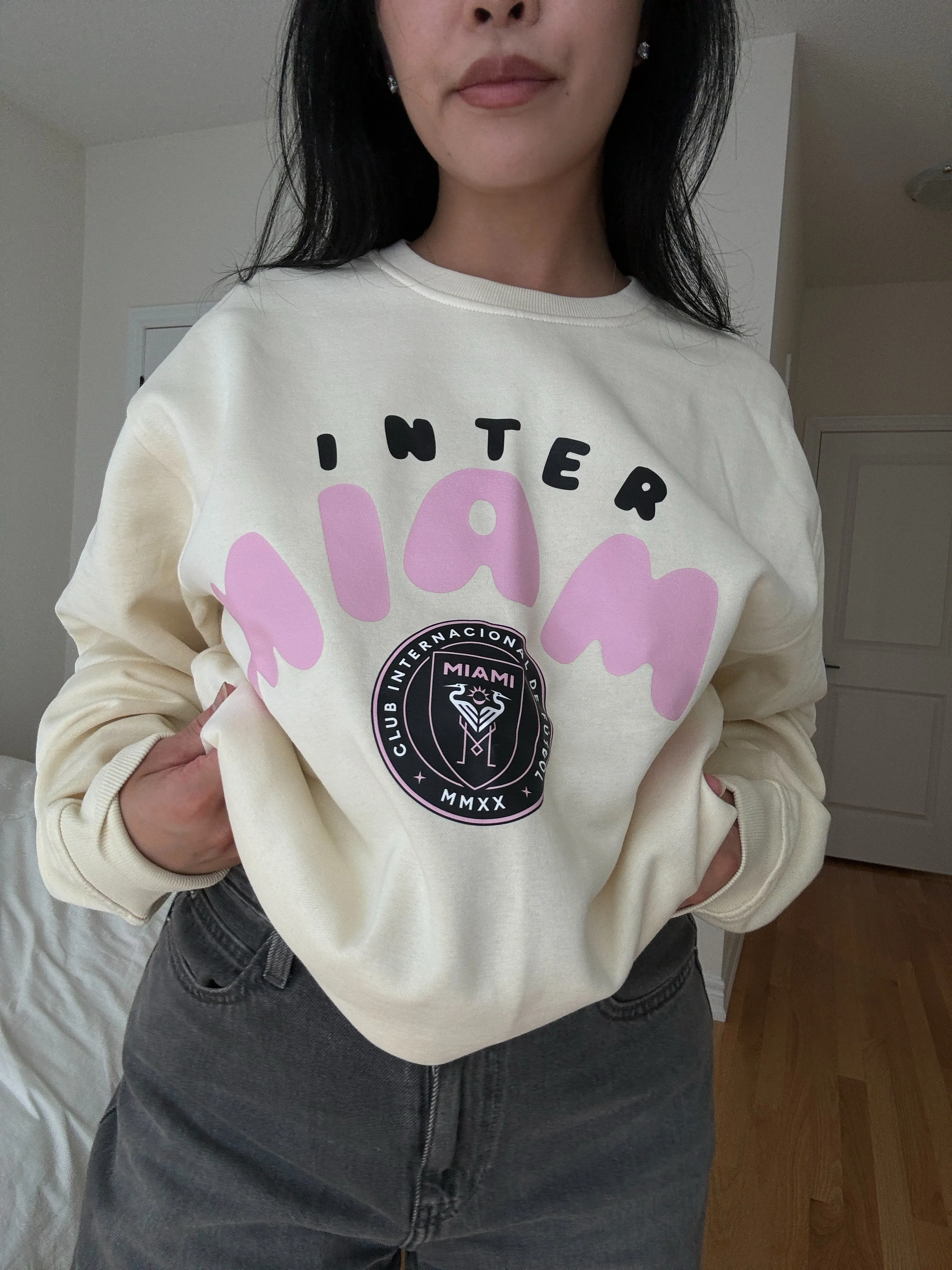 Inter Miami CF Bubble Crewneck - Ivory sold by Peace-Collective product image thumbnail 3