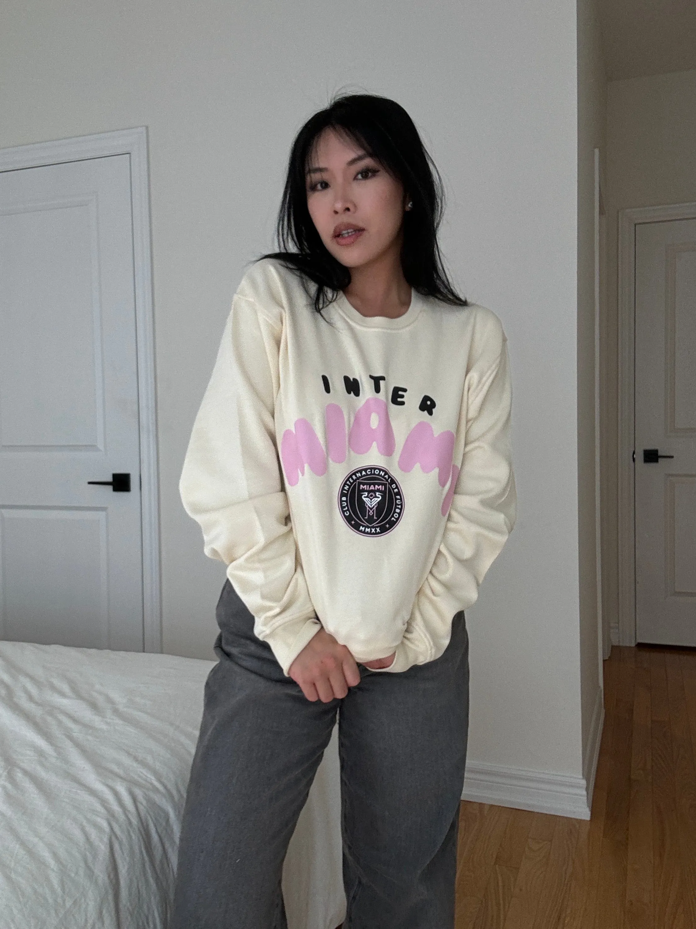 Inter Miami CF Bubble Crewneck - Ivory sold by Peace-Collective product image thumbnail 5