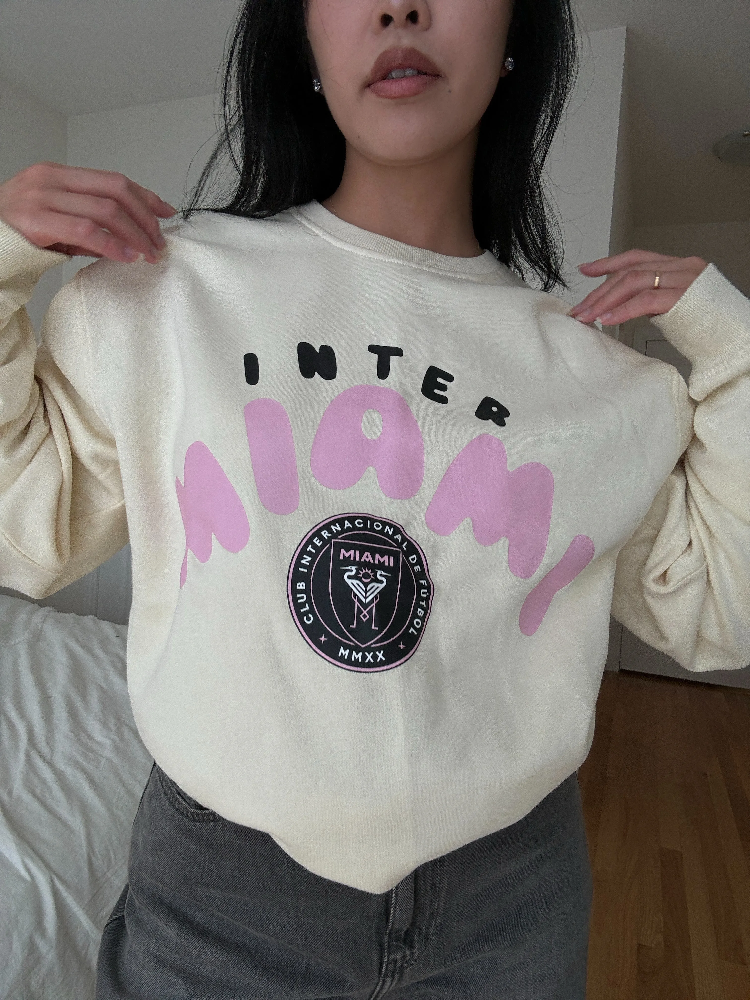Inter Miami CF Bubble Crewneck - Ivory sold by Peace-Collective product image thumbnail 2