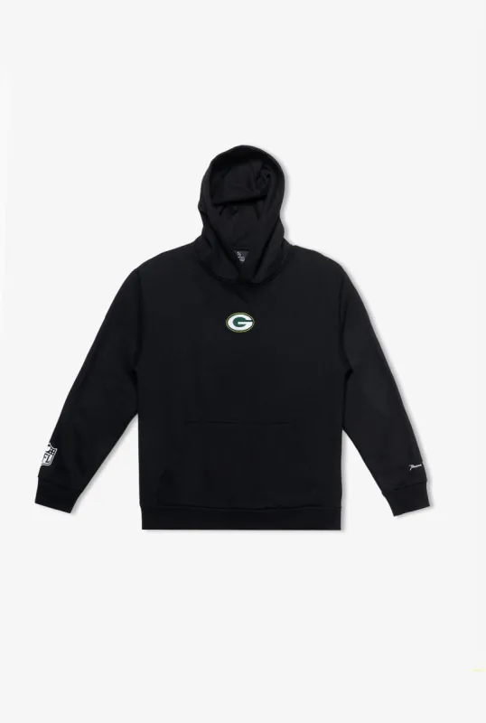 Green Bay Packers Logo Heavyweight Hoodie - Black sold by Peace-Collective