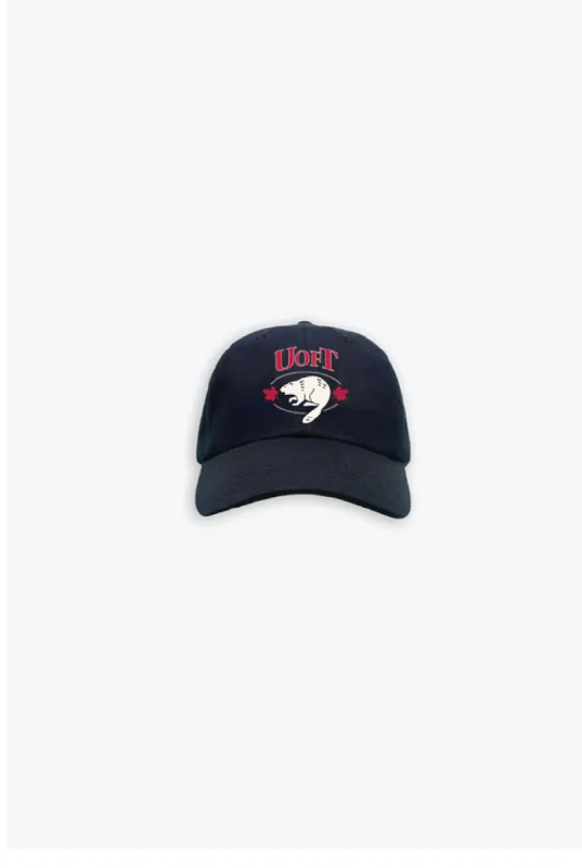 P/C x U Of Toronto Vintage Mascot Dad Cap - Navy sold by Peace-Collective
