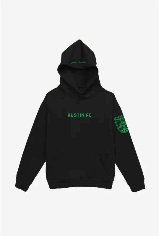 Austin FC Heavyweight Hoodie - Black sold by Peace-Collective