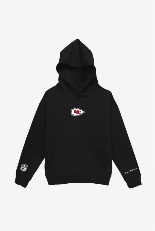 Kansas City Chiefs Logo Heavyweight Hoodie - Black sold by Peace-Collective