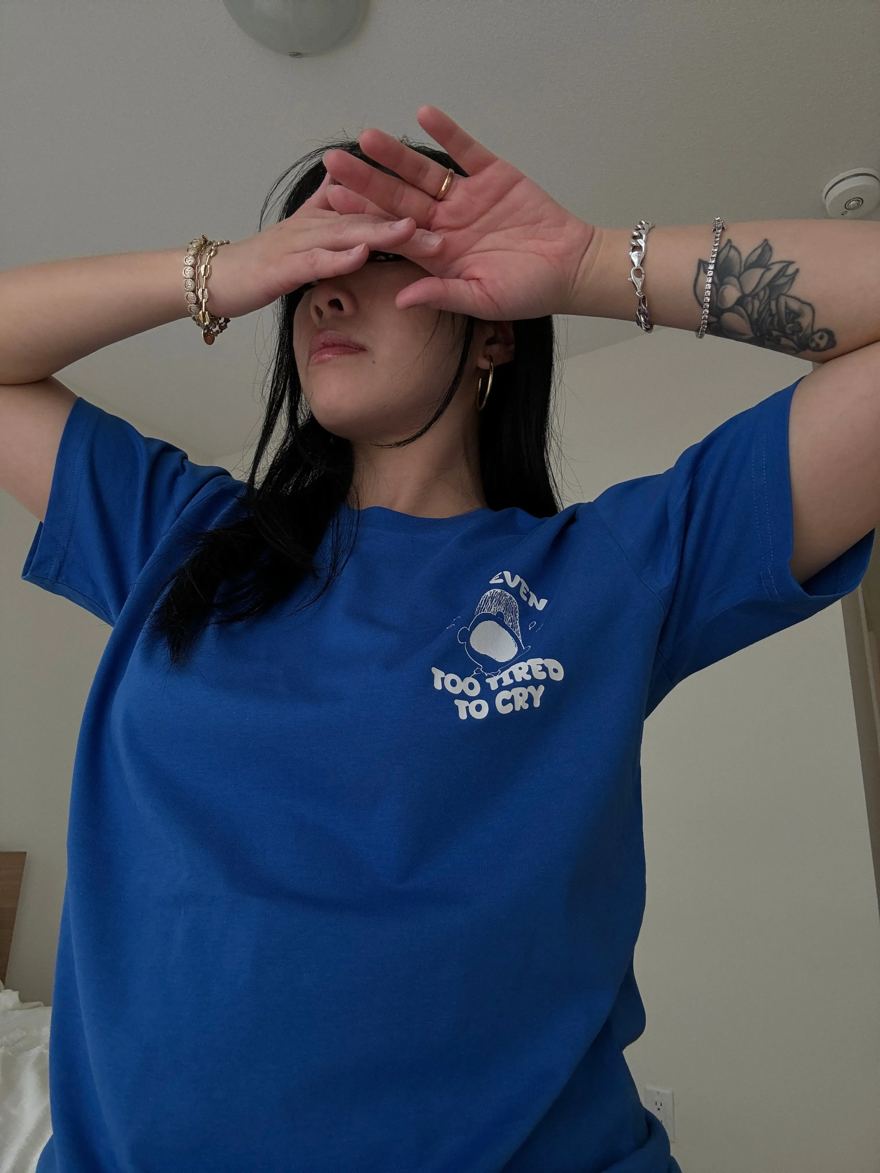 P/C x Peanuts Too Tired T-Shirt - Royal sold by Peace-Collective product image thumbnail 4