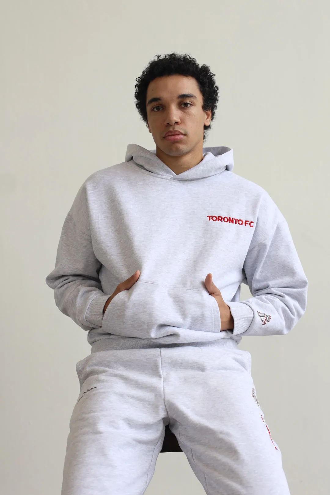 Toronto FC Essentials SuperHeavy™️ Hoodie - Ash sold by Peace-Collective product image thumbnail 4