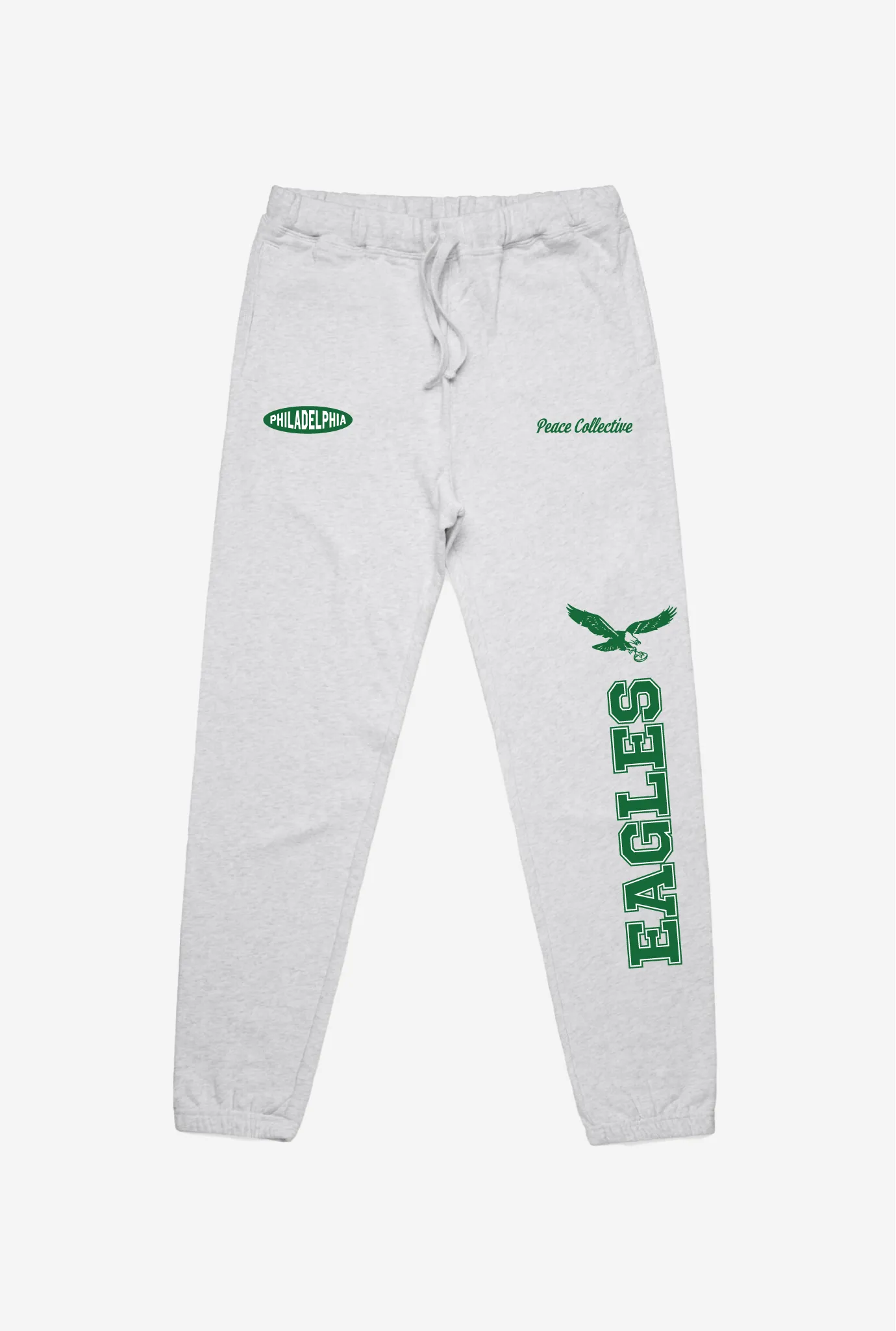 Philadelphia Eagles Washed Graphic Joggers - Ash sold by Peace-Collective