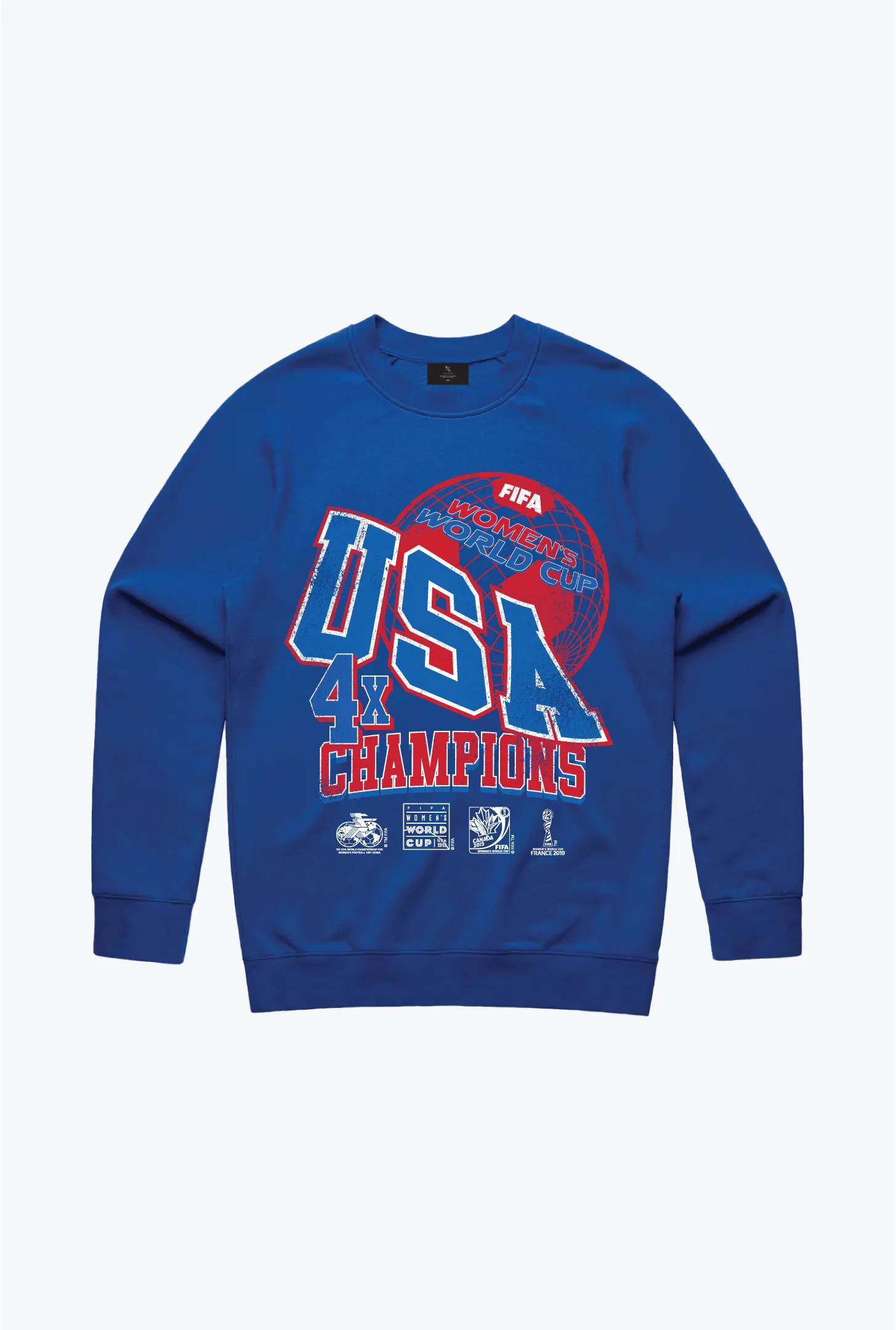 FIFA Historic Women’s World Cup Team USA Crewneck - Royal sold by Peace-Collective