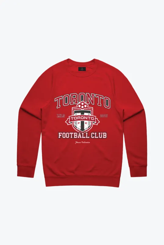 Toronto FC Vintage Washed Crewneck - Red sold by Peace-Collective