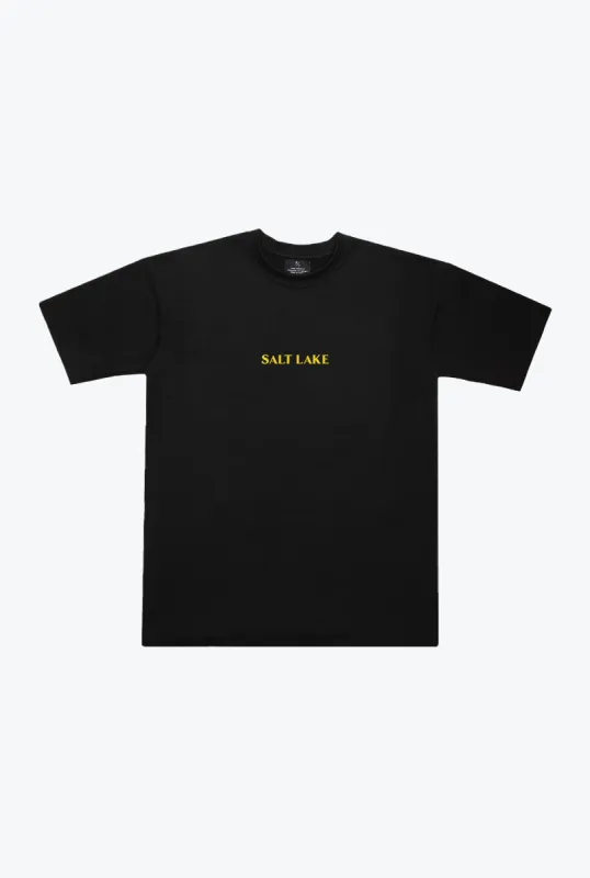 Real Salt Lake Essentials Heavyweight T-Shirt - Black sold by Peace-Collective