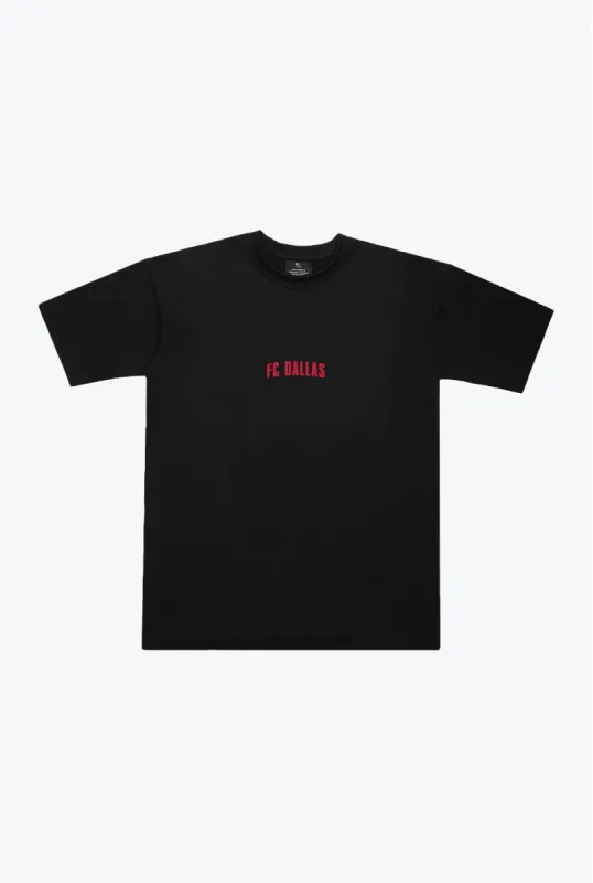 FC Dallas Essentials Heavyweight T-Shirt - Black sold by Peace-Collective